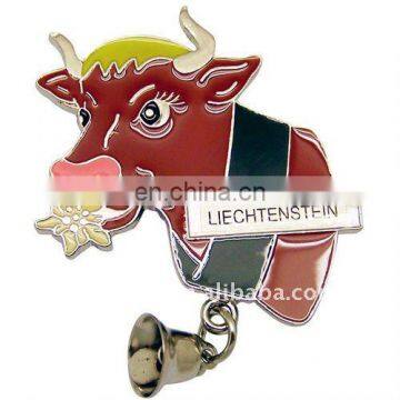 cow souvenir metal fridge magnet