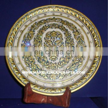 Handmade Marble Plate With Painting, Corporate Gift