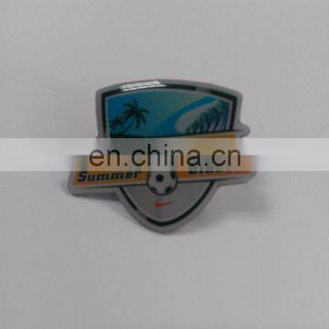 Sport Lapel pin badge with butterfly clutch Imitation hard enamel with epoxy Metal/Custom badge