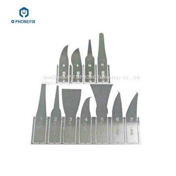 11 Pieces Fix Phone Motherboard Scraper Cutting Cleaning Toolkit photo-3