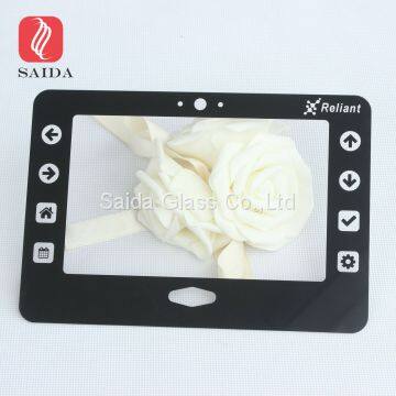 Custom anti glare AG anti glare tempered glass 0.55-3.0 mm for Industrial  8” Touch Screen Navigation