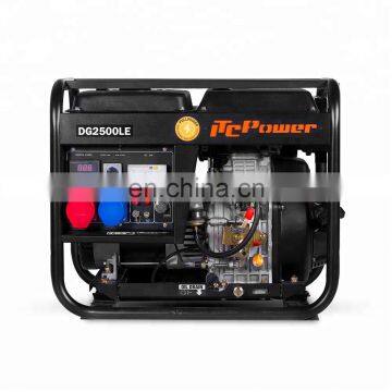 50hz 2.0Kw manual diesel generator hot sale in Europe market