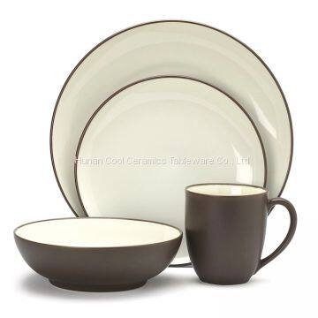 Wholesale China Housewares Ceramic Dinner Table Set Porcelain Tableware Dinnerware Sets Bone China Dinner Plate Set photo-3