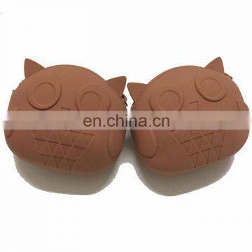 Custom Novelty Animal Coin Purse Kawaii Funny Pineapple Wallet Zipper Owl Shape Silicone Coin Purse photo-4