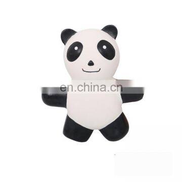 Cute panda interactive dog toy pet latex toy with squeaker