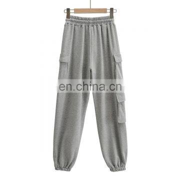 Ins Hot Selling Unisex Cotton Casual Loose Fit Sweat Pant With 3 Pockets Joggers photo-2