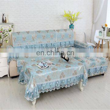Wholesale Pure And Fresh Style Slipcover Lace Full Sofa Cover China Supplier Couch Covers photo-5