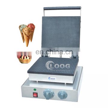 Hot selling ice cream square shaped waffle cone machine professional waffle cone maker