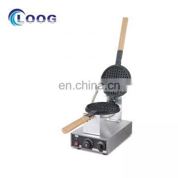 Factory Wholesale Restaurant Commercial Single Stainless Steel  Rotating Belgian Waffle Maker