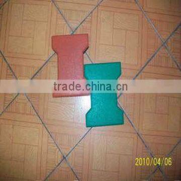 Rubber Playground Tile/Dogbone rubber brick