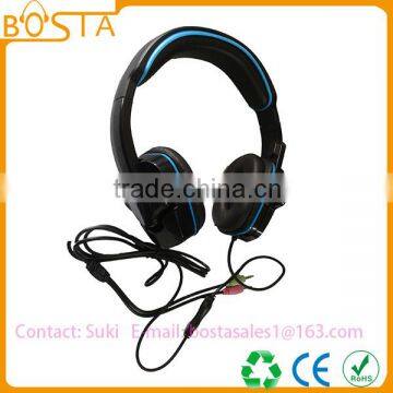 Low cost promotional stereo best designated big headsets with comfortable cushion