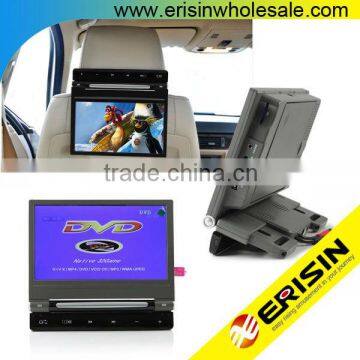 Erisin ES398 9" 220 Big Angle adjustable Car Pillow Monitor DVD USB SD