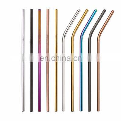 Color Stainless Steel Straw Iron Wholesale Metal Straw Stainless Steel