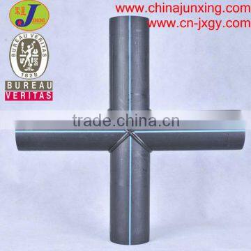 EN standard HDPE fabricated pipe fittings-elbow,tee, DN 20-1600MM equal cross