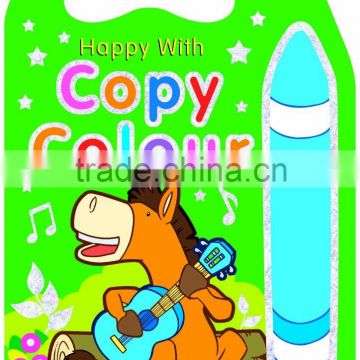 Die-Cut Colouring Books - FA6702E Happy With Copy Colour