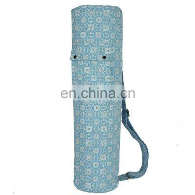 Best Selling Dyed Organic Cotton Canvas Fabric Full Print Yoga Mat Bag Buy at Lowest Price