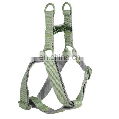 high durable cotton-like polyester soft padded adjustable and quick release dog harness