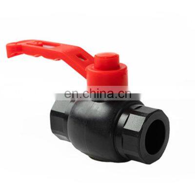 HDPE hot  fusion fittings dn20mm dn110mm  plastic ball valve