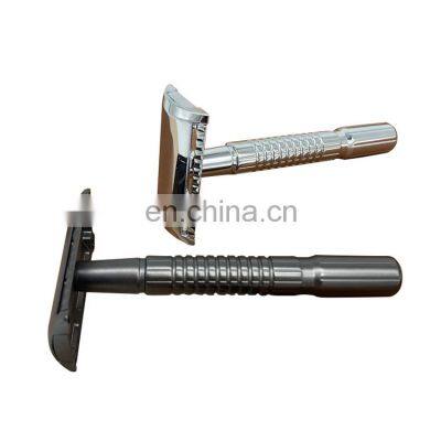 Women Best Choice Shaver Rose Gold Brass Metal Handle Single Blade Safety Shaving Razor photo-3