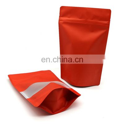 Resealable Custom Zipper Top Kraft Paper Snack Cookie Packaging Plastic Ziplock Stand Up Pouch Food Paper Bag