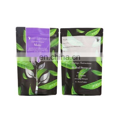 Eco friendly empty packaging  plastic foil bag digital print custom tea package print