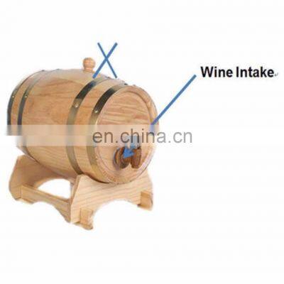 5L Oak Barrel Wooden Barrel for Storage or Aging Wine & Spirits Wine Barrels Wine Holder photo-4