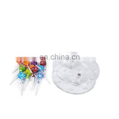 Two- Tier Clear Round Acrylic Lollipop Display Stand With Holes and Screws photo-3