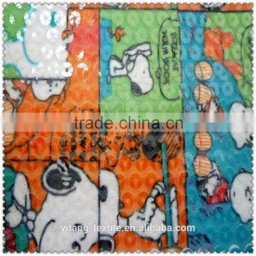 Dog Printed Sequin Fabric photo-3