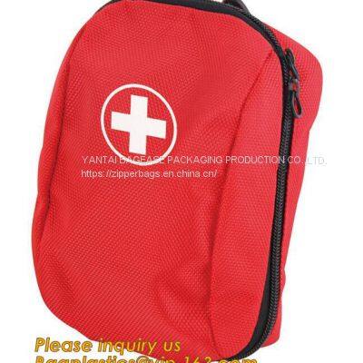 Waterproof First Aid Medical Multi Inner Pockets Kit First Aid Bags, Packaging Empty Emergency Medical Equipment Hospital Bag photo-3