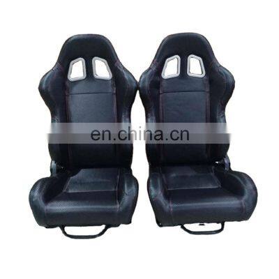 Adjustable Black  Universal use PVC racing seats Car Seat