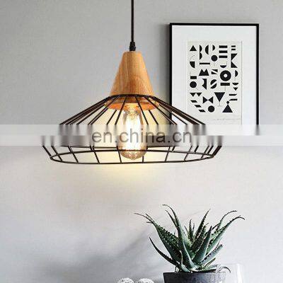 Industrial Retro Metal Loft Iron Chandelier Industry Single Head Cage Edison Home Vintage Pendant Light photo-5