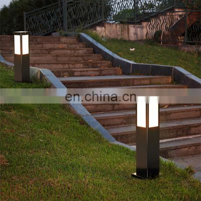 Waterproof Solar Stake Lamp Outdoor Decor Garden Lawn Lighting For Gate Pathway Square Solar Led Bollard Light