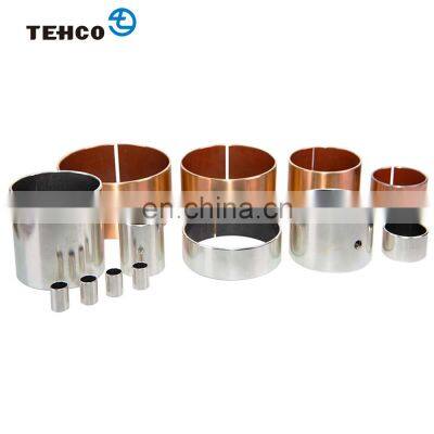 Metal Bronze Bush Self-lubricating Bushing Made of Bronze Backing Bronze Powder And PTFE For Concrete Machines.