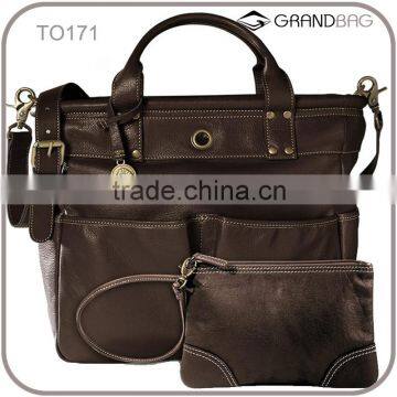 Women oversized leather tote bag and wristlet alibaba china tote bags factory                        
                                                Quality Choice