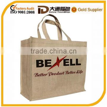 2015 designer fashion foldable durable linen shopping bag