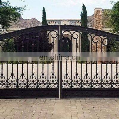 Galvanized Steel Fence Metal Door Casting Iron Wrought Iron Gate photo-5