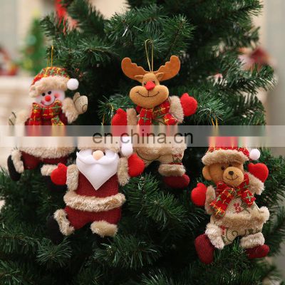 Christmas Doll Xmas Tree Ornament Santa Claus Elk Snowman Hanging Pendant Home Christmas Party Decoration New Year 2023