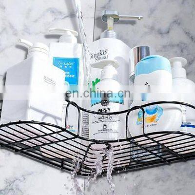 Corner Bathroom Shelf Tripod Bathroom Racks Adhesive Bathroom Shower Caddy Wall Mounted No Drilling photo-4