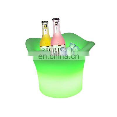 Cooling Restaurants Bucket Champagne LED Wine Coolers & Holders Customized Accepted