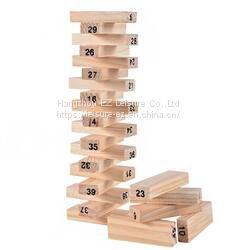 High Quality Wooden Stacking Game Tower Wooden Building Block Game