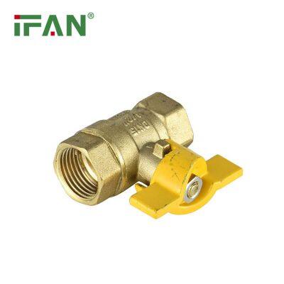 IFAN Wholesale Manual Brass Ball Valve Female and Male Natural Gas Ball Valve photo-3