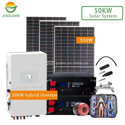 50KW Solar System 550W panels