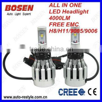 60W G3 ALL In One LED Headlight H4all in One Led Head Light Make in China New Product 2014