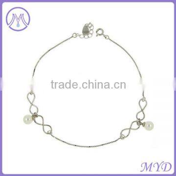 Fashion Jewelry High Quality 925 Sterling Silver Jingle Bell Fancy Girls Charm Anklet photo-5