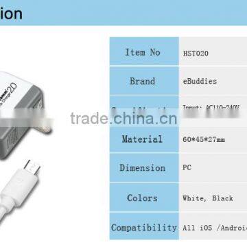 Fast Charge Quick Charge 2.0,qualcomm qc 2.0 Wall Travel Charging Universal Usb Adapter,2015 New photo-6