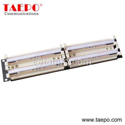 110 Cross Connect System 200 pairs 110 Wiring Block 2U rack Patch Panel for Connecting Block 4 Pair