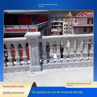 Customizable Concrete Roman Column Handrails for European-style Artistic Balconies of Villas, Cement Precast Vase Column Railings photo-5