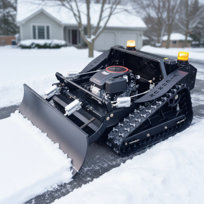Vigorun Snowblower Freinage de pente sans risque Degré de fonctionnement 60° Snow Blower à commande à distance pour pentes raides