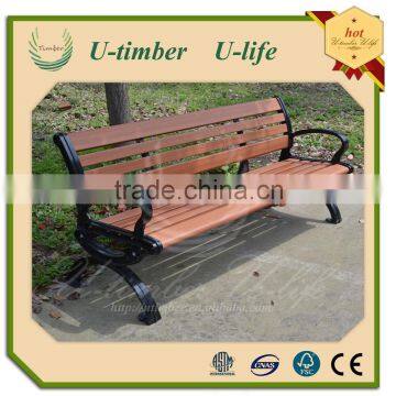 wpc bench decorative metal wood benches outdoor wpc iron bench