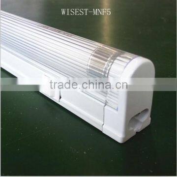 High Quality t5 Single Tube Fluorescent Lighting Fixture Luminaire With Cover 8w,13w,28w,35w
